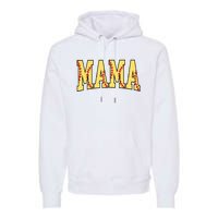 Mothers Day Gift For Softball Mama Premium Hoodie