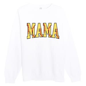 Mothers Day Gift For Softball Mama Premium Crewneck Sweatshirt