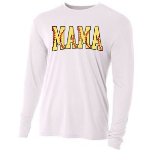 Mothers Day Gift For Softball Mama Cooling Performance Long Sleeve Crew