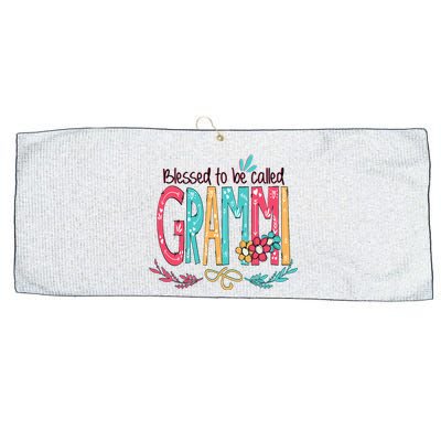 Mothers Day Gift Blessed To Be Called Grammi Large Microfiber Waffle Golf Towel