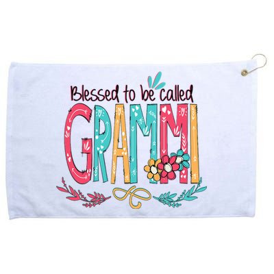 Mothers Day Gift Blessed To Be Called Grammi Grommeted Golf Towel