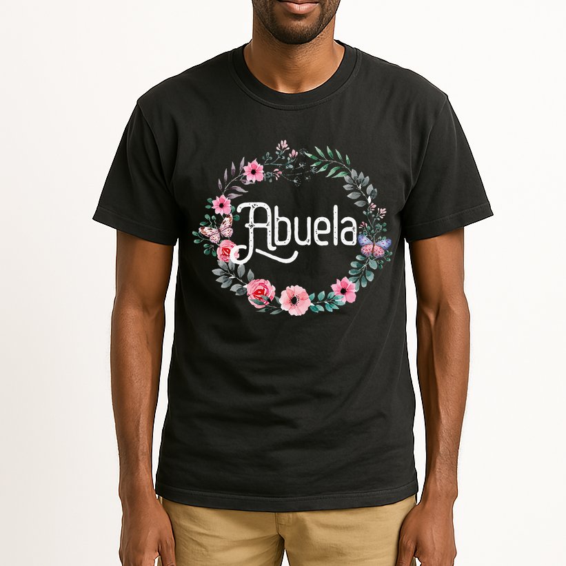 Mother's Day Gift For Spanish Grandma Floral Abuela Tall T-Shirt