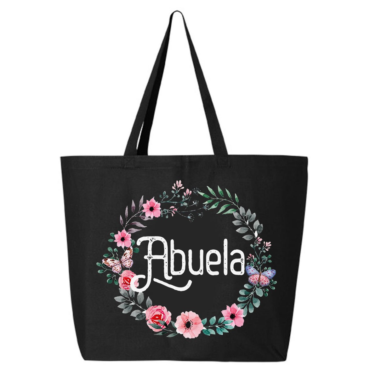 Mother's Day Gift For Spanish Grandma Floral Abuela 25L Jumbo Tote