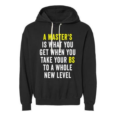 Masters Degree Graduation Garment-Dyed Fleece Hoodie