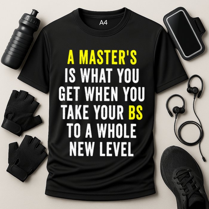 Masters Degree Graduation Cooling Performance Crew T-Shirt