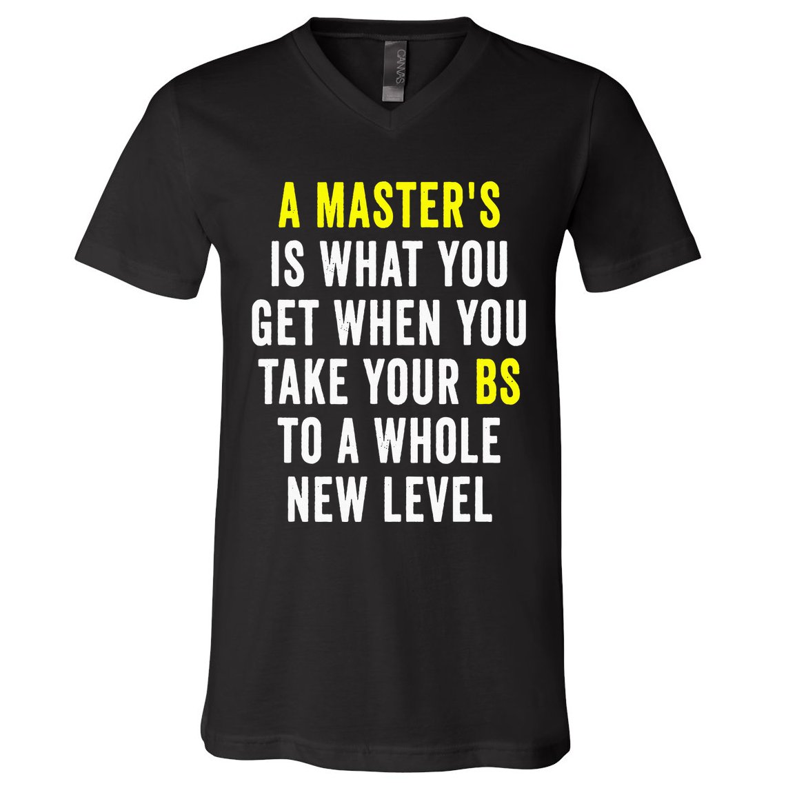 Masters Degree Graduation V-Neck T-Shirt