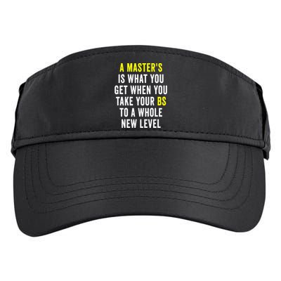 Masters Degree Graduation Adult Drive Performance Visor