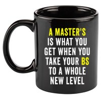 Masters Degree Graduation 11oz C Handle Ceramic Mug