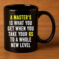 Masters Degree Graduation 11oz C Handle Ceramic Mug