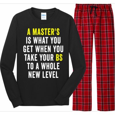 Masters Degree Graduation Long Sleeve Pajama Set