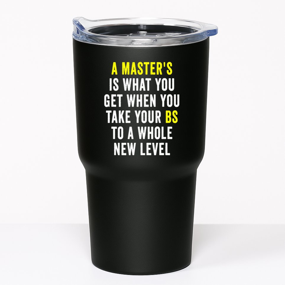 Masters Degree Graduation Tumbler