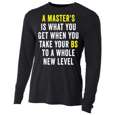 Masters Degree Graduation Cooling Performance Long Sleeve Crew