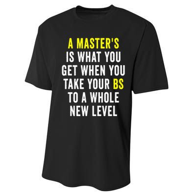 Masters Degree Graduation Performance Sprint T-Shirt