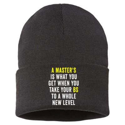 Masters Degree Graduation Sustainable Knit Beanie