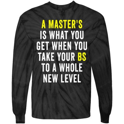 Masters Degree Graduation Tie-Dye Long Sleeve Shirt