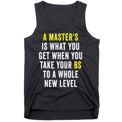 Masters Degree Graduation Tank Top