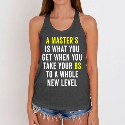 Masters Degree Graduation Women's Knotted Racerback Tank