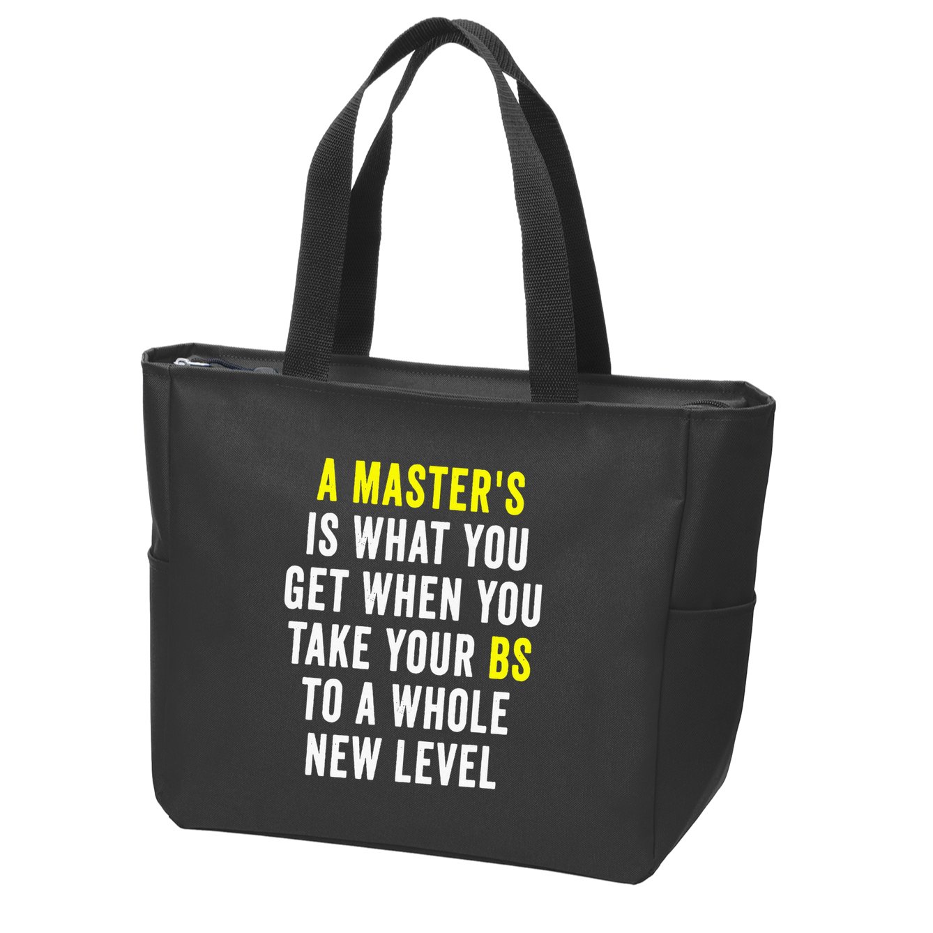 Masters Degree Graduation Zip Tote Bag