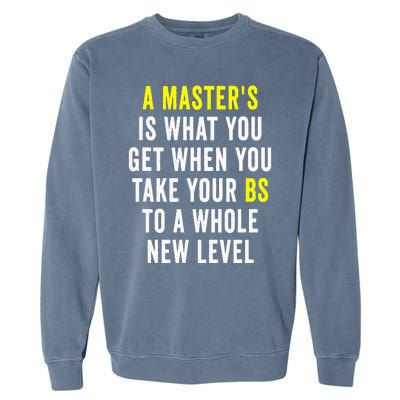 Masters Degree Graduation Garment-Dyed Sweatshirt