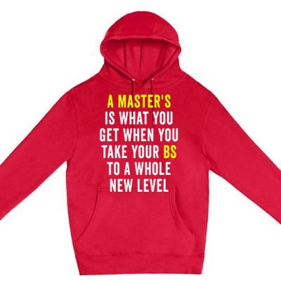 Masters Degree Graduation Premium Pullover Hoodie