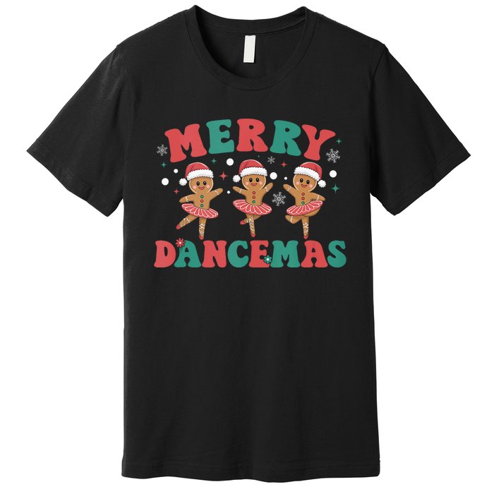 Merry Dancemas Gingerbread Ballet Dancer Christmas Ballerina Tank Top Premium T-Shirt