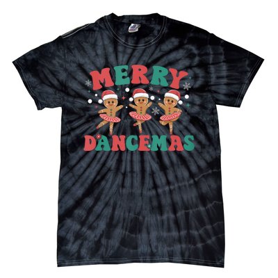 Merry Dancemas Gingerbread Ballet Dancer Christmas Ballerina Tank Top Tie-Dye T-Shirt