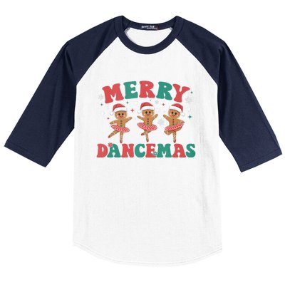 Merry Dancemas Gingerbread Ballet Dancer Christmas Ballerina Tank Top Baseball Sleeve Shirt