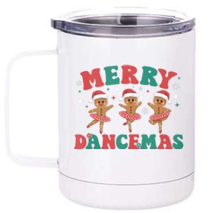 Merry Dancemas Gingerbread Ballet Dancer Christmas Ballerina Tank Top 12 oz Stainless Steel Tumbler Cup