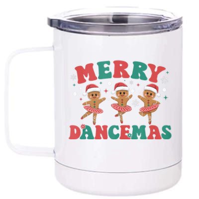 Merry Dancemas Gingerbread Ballet Dancer Christmas Ballerina Tank Top 12 oz Stainless Steel Tumbler Cup