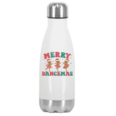 Merry Dancemas Gingerbread Ballet Dancer Christmas Ballerina Tank Top Stainless Steel Insulated Water Bottle