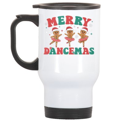 Merry Dancemas Gingerbread Ballet Dancer Christmas Ballerina Tank Top Stainless Steel Travel Mug