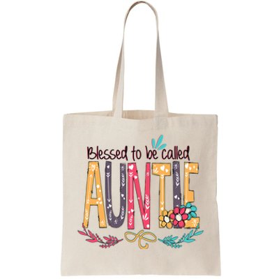 Mothers Day Gift Blessed To Be Called Auntie Tote Bag