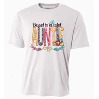 Mothers Day Gift Blessed To Be Called Auntie Cooling Performance Crew T-Shirt