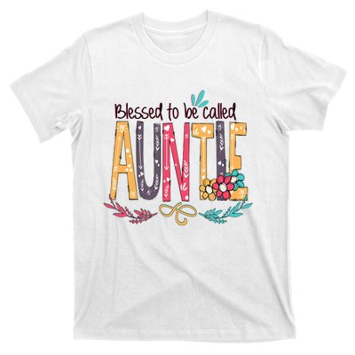 Mothers Day Gift Blessed To Be Called Auntie T-Shirt