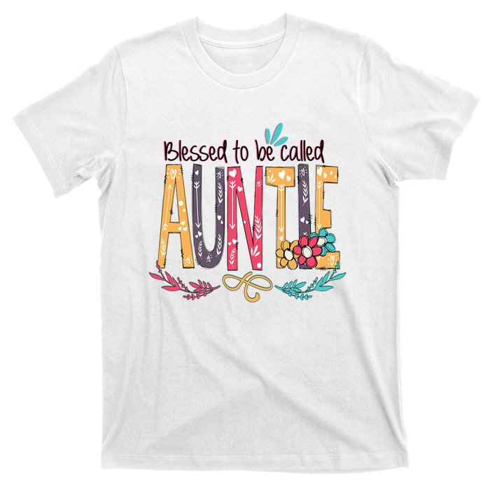 Mothers Day Gift Blessed To Be Called Auntie T-Shirt