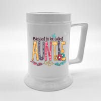 Mothers Day Gift Blessed To Be Called Auntie Beer Stein