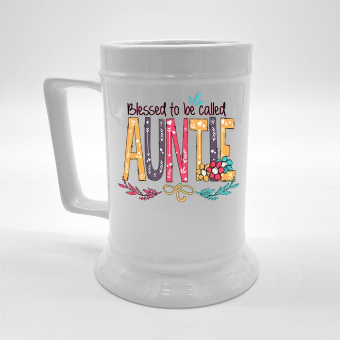 Mothers Day Gift Blessed To Be Called Auntie Beer Stein