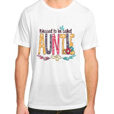 Mothers Day Gift Blessed To Be Called Auntie Adult ChromaSoft Performance T-Shirt