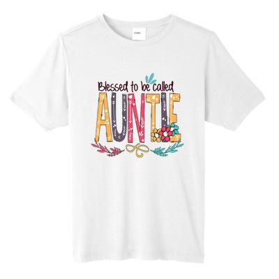 Mothers Day Gift Blessed To Be Called Auntie Tall Fusion ChromaSoft Performance T-Shirt