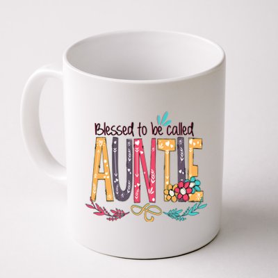 Mothers Day Gift Blessed To Be Called Auntie Coffee Mug