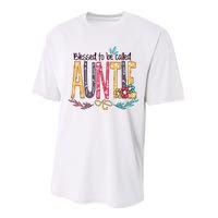 Mothers Day Gift Blessed To Be Called Auntie Performance Sprint T-Shirt