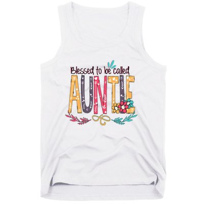 Mothers Day Gift Blessed To Be Called Auntie Tank Top