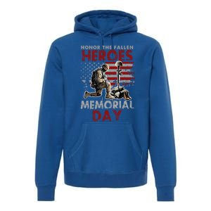 Memorial Day Gift Honor The Fallen Heroes Gift Us Veteran Gift Premium Hoodie