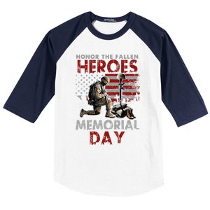 Memorial Day Gift Honor The Fallen Heroes Gift Us Veteran Gift Baseball Sleeve Shirt