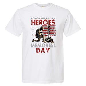 Memorial Day Gift Honor The Fallen Heroes Gift Us Veteran Gift Garment-Dyed Heavyweight T-Shirt