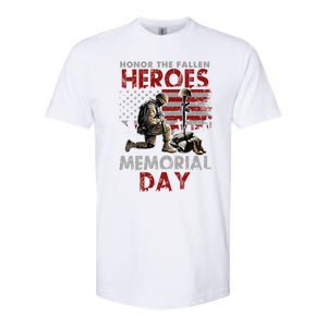 Memorial Day Gift Honor The Fallen Heroes Gift Us Veteran Gift Softstyle CVC T-Shirt