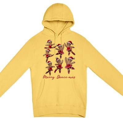 Merry Dancemas Gingerbread Dancer Ballet Christmas Ballerina Premium Pullover Hoodie