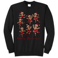 Merry Dancemas Gingerbread Dancer Ballet Christmas Ballerina Sweatshirt