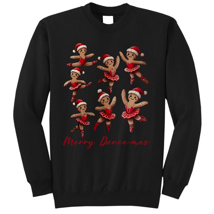 Merry Dancemas Gingerbread Dancer Ballet Christmas Ballerina Sweatshirt