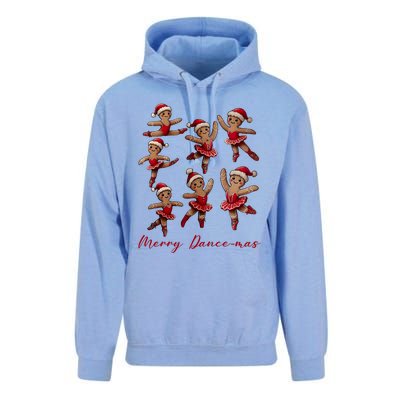 Merry Dancemas Gingerbread Dancer Ballet Christmas Ballerina Unisex Surf Hoodie